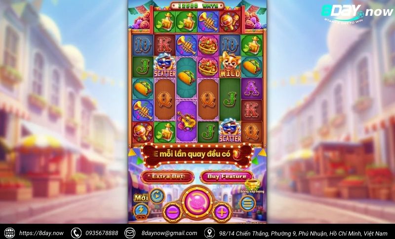 CHILIHUAHUA Slots - Quay hũ Mexico, thưởng cực cay 2 Giao dien game CHILIHUAHUA 8Day - Hinh 1
