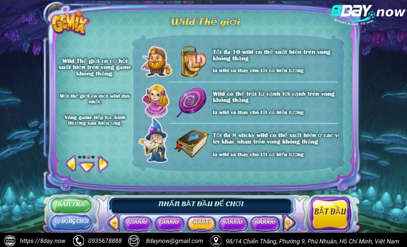 Gemix Slots - Game slot pha lê huyền bí, thưởng cực khủng 5 Giao dien game Gemix 8Day - Hinh 4