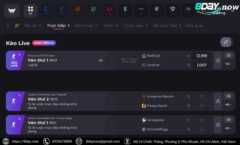 Giao dien cong cuoc the thao dien tu IM Esports 8Day - Hinh 1