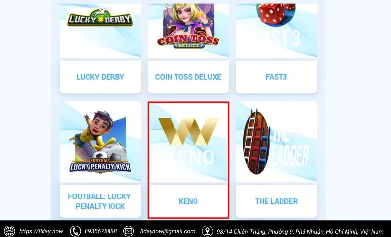 Cac buoc tham gia choi Keno tai 8Day - Buoc 3