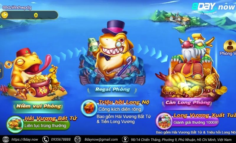 Royal Fishing - Săn cá hoàng gia, hốt bạc thả ga 2 Giao dien game Royal Fishing 8Day - Hinh 1