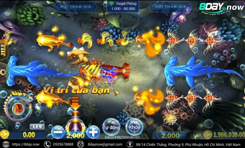 Royal Fishing - Săn cá hoàng gia, hốt bạc thả ga 4 Giao dien game Royal Fishing 8Day - Hinh 3