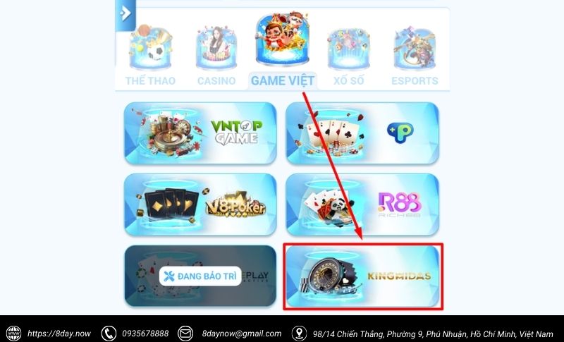 Cac buoc tham gia choi game Tai Xiu tai 8Day - Buoc 2